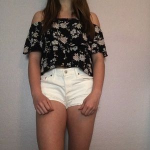 Billabong off the shoulder floral top